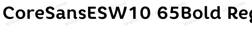 CoreSansESW10 65Bold Regular字体转换